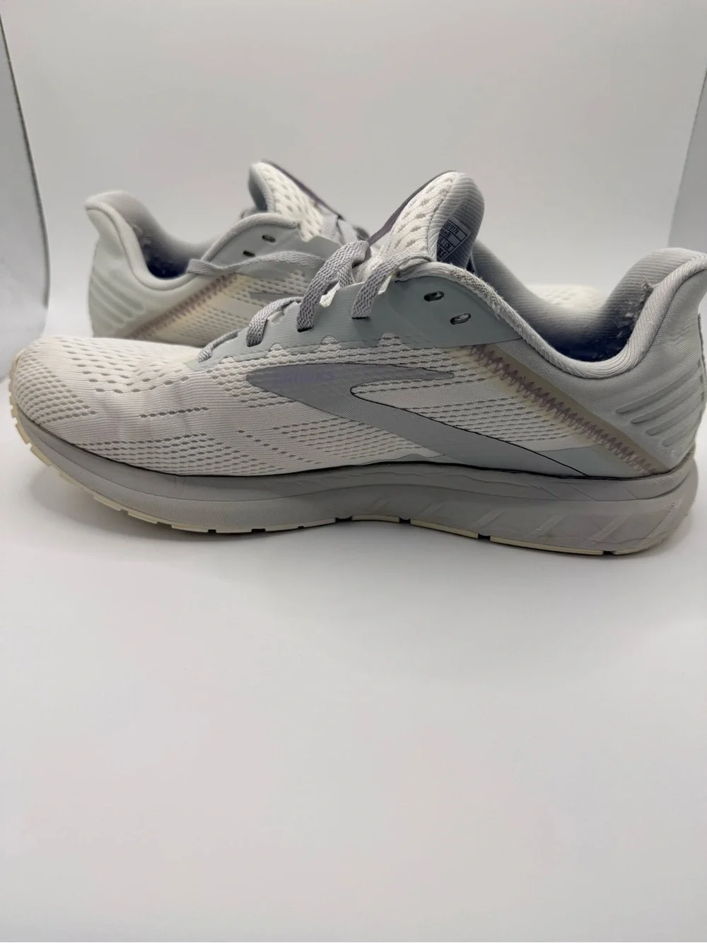 BROOKS Anthem 5 Women’s White‎ Purple Running Walking Athletic Shoes Size 8.5